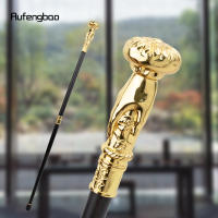 Bastón De Moda Dorado Con Flor Mango Decorativo Elegante Para Fiesta 93cm Con Punta De Goma Material De Acero - details 0