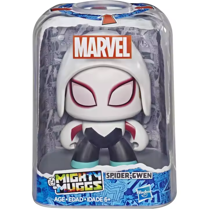 HASBRO - Figura de acción Spider -  Gwen Mighty Muggs Marvel -  Figura coleccionable de 9,5 cm -  Edad recomendada mayores de  6 años. - 1