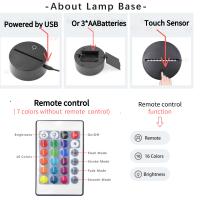 Lámpara De Noche De Avión 3D Iluminación LED Táctil USB Decoración Para Habitación Regalo De Cumpleaños Y Navidad Para Niños Boys - details 11