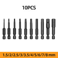Juego De 10 Piezas De Destornilladores De Cabeza Hexagonal Allen Para Taladro 1/4 Pulgada Con Extensores De Cabeza Magnética De Acero S2 Para Herramientas De Reparación Y Mantenimiento - details 8