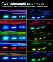 Lámparas De Decoración Para Coche Dual Zone 18/22 Pulgadas RBG 64 Colores Control APP Bluetooth Strip Led De Acrílico Para Atmosfera Del Vehículo Compatible Con BMW Audi Benz Y Más - details 12