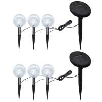 vidaXL Lámparas de Suelo LED de Energía Solar de Jardín Luces Forma de Bola Cantidad 3 unidades, 6 unidades - details 1