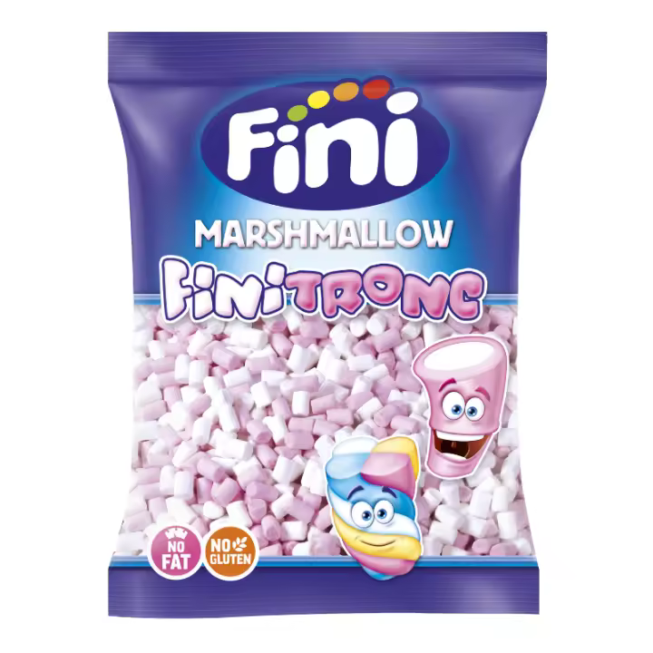 Fini Finitronc Toppings Mini Esponjitas Rosa y Blanco | Bolsa 1 kg - 1