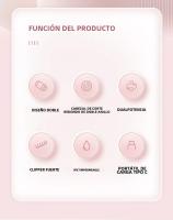 Epilador Eléctrico Para Mujeres 2 En 1 Doble Cabeza Painless Trimmer De Bikini Uso Seco Y Húmedo Cabeza Desmontable Afeitadora Eléctrica Para Cabello Pubal - details 10
