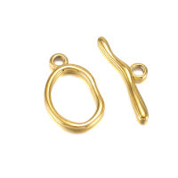 5pcs Hebilla De Acero Inoxidable Para Pulsera De Cuero Y Silicona Hebilla De Cadena Para DIY Joyería Calottes Crimps Clasp - details 8