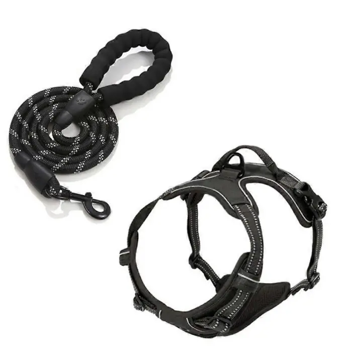 No-pull Dog Harness Padded Adjustable Pet Vest Harness For Large Dogs Training Or Walking - 1