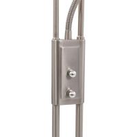 vidaXL Lámpara de pie regulable plateado 18 W 180 cm - details 5