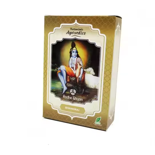 Bhringraj tratamiento capilar natural 100g Radhe Shyam - 1