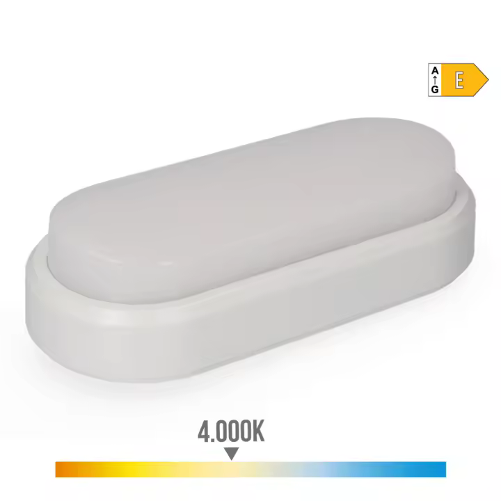 .  APLIQUE EXTERIOR LED OVAL 18W 1950lm IP44 4000K 23x10,5x5,7cm LUZ DIA EDM - 1