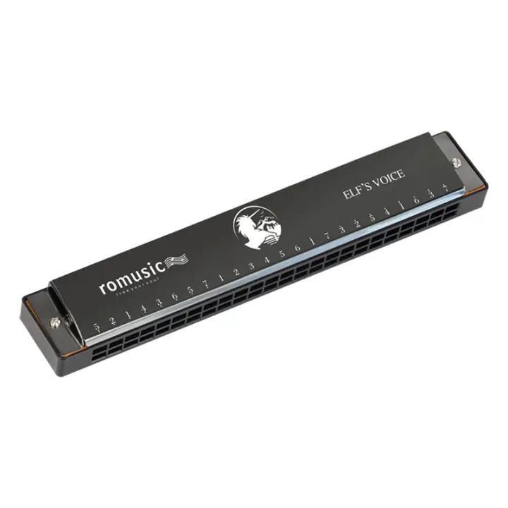 Romusic Armónica Diatónica 24- Huecos En Clave C Profesional Para Adultos Y Estudiantes Metal Para Principiantes Y Niños - 1