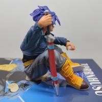 Figura De Colección Dragon Ball Torankusu Super Saiyan 14cm Postura Sentada Estatua Anime Decoración De Escritorio Juguetes Para Adultos - details 4