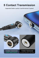 Cable Magnético USB Tipo C Rojo USLION 5A Carga Rápida 540 Grados Para Xiaomi Samsung POCO Cable De Carga USB C Rotativo - details 2