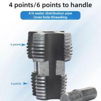 Abre Tornillos De Agua PPR De 4/6/1 Pulgadas Para Tubo De Plástico PVC Herramienta De Tapered Pipe Thread Tap Para Reparación De Plomería - details 2