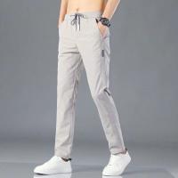Pantalones De Gimnasio Para Hombre Ice Silk Trousers Estilo Casual Cargos Deportivos Veraniegos Talla Grande Moda Hombre - details 2