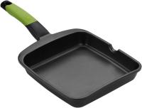 Safe Verdes + PRIOR - Grill Asador Liso, Aluminio fundido con antiadherente Teflon Classic, 28 cm Prior - Set de 3 sartenes, aluminio antiadherente, 18, 22 y 26 cm, incluye dos Salvamanteles - details 1