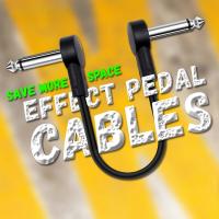 Miwayer Pedal De Efectos Para Guitarra Con Cable De Enlace Plano De 5 Pulgadas Y Conectores De Ángulo Recto De 1/4 Pulgada Kit De Cables De Enlace 1 Pack - details 0