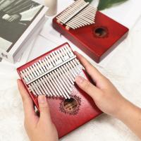 Piano De Uso De Uña Kalimba De Madera De Mahogany De Alta Calidad Portátil Para Niños Con Accesorios Regalo De Navidad 17/21 Teclas - details 1