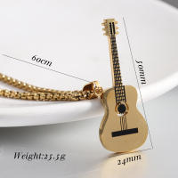 Collar De Guitarra Eléctrica Personalizada VQYSKO Joyería Musical Para Juguetes Regalo Para Amante Y Maestro Mejor Amigo - details 4