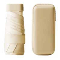 vattenskydd Paraguas plegable con estuche color Cream - details 2