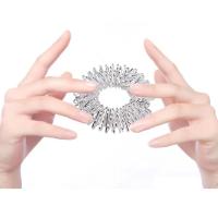 Set De 9 Piezas De Anillos Y Pulseras De Acupresión Para Masaje De Mano Y Muñeca Alivio Del Dolor Sensorial Espinoso Tamaño Medio Pequeño Grande - details 9