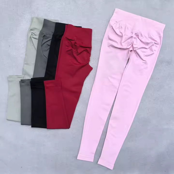 Leggings Mujer Scrunch Sin Costuras Yoga Gimnasio Deportes Pantalones De Fitness Ropa De Entrenamiento Tallas Verdaderas Cómodas - 1