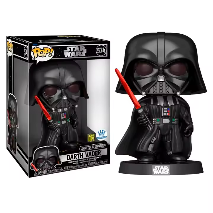 Funko Funko POP Star War Darth VAder 10" 25cm Jumbo  luz sonido 574 exclusivo  Lights & Sound Exclusive - 1