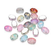 Accesorios De Zapatos Y Ropa DIY De Diamante Oval D-Shaped Tamaño Múltiple Brillante De Cuentas De Cristal Para Manualidades - details 3