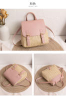 Mochila De Hombro Tejida Para Mujer Bolso De Mano Tendencia Moda Exterior Comercio Cruzado Material Principal PU Conliningüe De Poliéster - details 18
