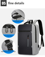 Mochila Negocios Impermeable Para Hombres Con USB Capacidad Grande Para Portátil De 15.6 Pulgadas Bolsa De Escuela Para Hombres - details 14