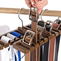 Organizador De Ganchos Multifuncional Para Cinturones Corbatas Y Accesorios Plástico Duradero Ahorro De Espacio Para Armario - details 1