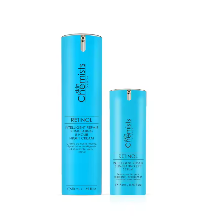 skinChemists Crema de Noche Reparadora Inteligente SC Retinol y Sérum para los Ojos - 1