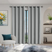 Cortinas De Protección Solar Y Sombreado Total 100% Blackout En Color Sólido Para Dormitorio Y Sala De Estar Material De Poliéster Modernas Y Elegantes - details 15