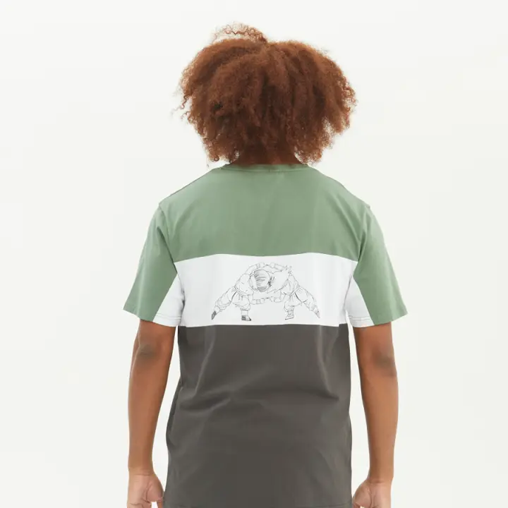 Camiseta Manga Corta HYDROPONIC DRAGON BALL Z GOHANKS Green / White / Charcoal DB507-01 - 1