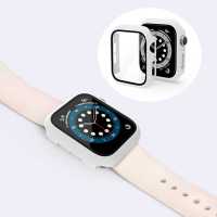 Ociodual Funda Protectora de PE con Cristal Templado Compatible con Relojes Inteligentes Aple Watch 4/5/6/SE (40mm) Transparente - details 7