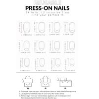 Kit De Uñas Postizas 24 Piezas Con Patrón Geométrico De Colores Vibrantes Y Tierras Para Crear Un Estilo Único En Los Dedos - details 3