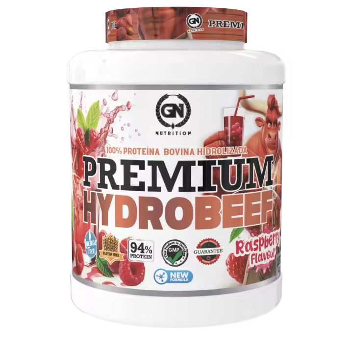 GN NUTRITION HydroBeef Proteína Bovina Hidrolizada  1,8 kg  Vitamina B6  Sin Lactosa, Sin Gluten y Baja en Grasas - 1