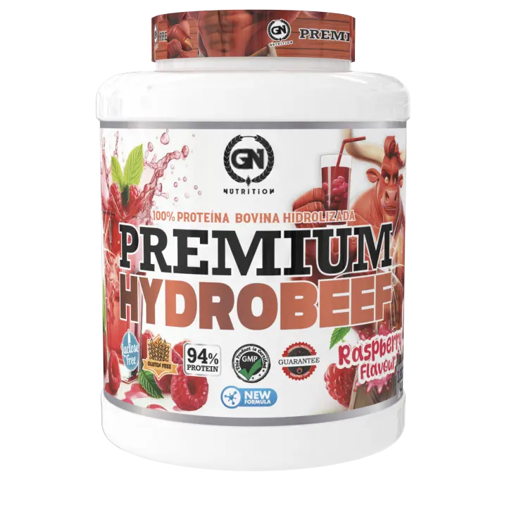 GN NUTRITION HydroBeef Proteína Bovina Hidrolizada  1,8 kg  Vitamina B6  Sin Lactosa, Sin Gluten y Baja en Grasas - 1