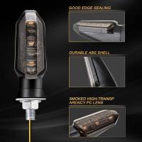 NLpearl Lámpara De Señalización LED Para Moto 8mm Mini Blinker Flotante Amarillo Flujo Indicador De Giro Accesorios De Moto - details 6