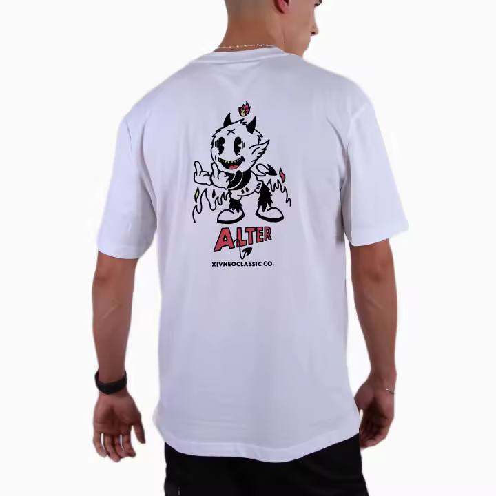 XIVNeoclassic Co. Camiseta Oversize Blanca Hombre 100% Algodón Peinado ALTER - 1