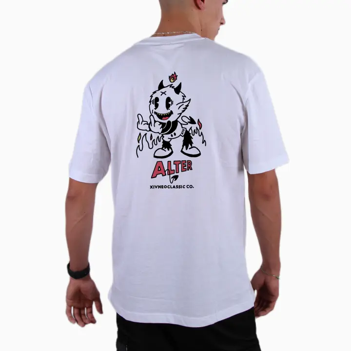 XIVNeoclassic Co. Camiseta Oversize Blanca Hombre 100% Algodón Peinado ALTER - 1