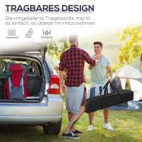 Gazebo plegable 3x3m Gazebo de Jardín Carpa plegable para Fiesta Altura ajustable con Bolsa de Transporte Protección UV Acero y Oxford Azul - details 1