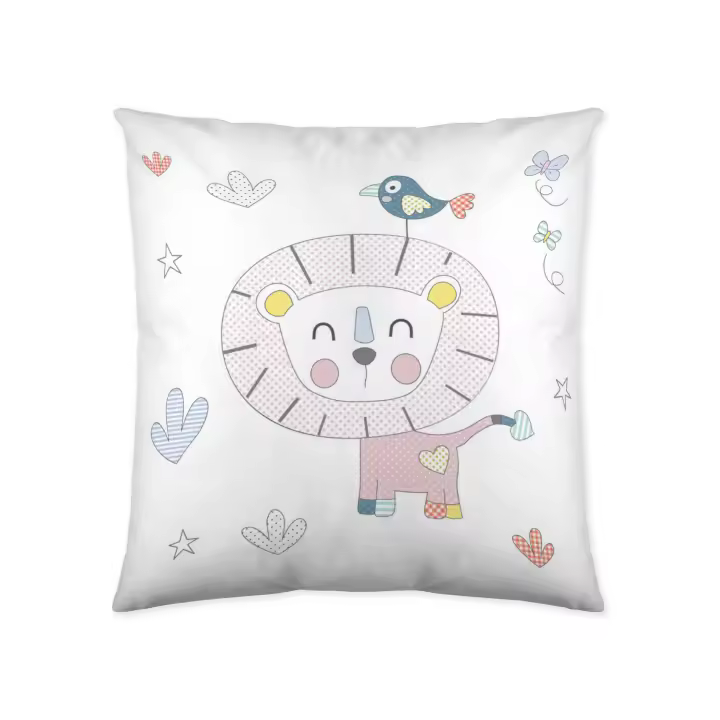 FUNDA DE COJIN VACIO INFANTIL 100% ALGODÓN CLK JUNGLA 50x50 CM COOL KIDS FABRICADO EN ESPAÑA - 1