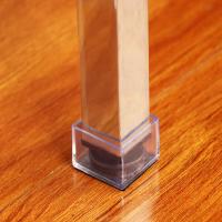 Juego De 4 Pads De Silicona Transparentes Para Patas De Mesa Y Sillas Cubiertas Con PVC Capa Inferior Redonda Protector De Piso Para Muebles Antideslizantes - details 8