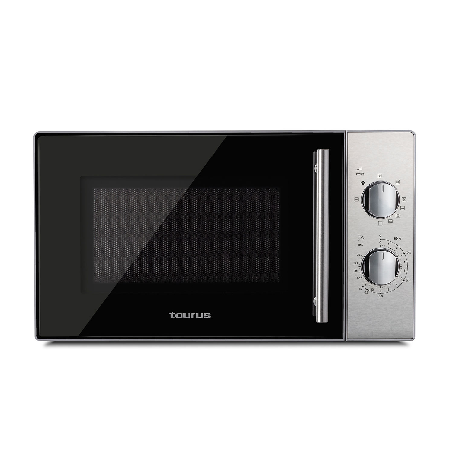 Taurus - Microondas Luxus Grill. Color Gris. Material producto Acero. Potencia 700 W. Longitud del cable 50 cm