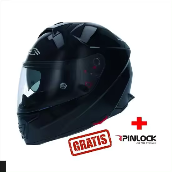 CASCO FIBRA SHIRO SH-351 NEGRO FIBER + PINLOCK INCLUIDO - 1