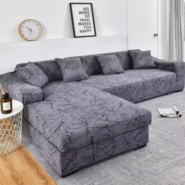 Fundas Sofa Cheslong 1/2/3/4 plazas Chaise Longue Cubre Sofa Ajustables Fundas Protectora para Sofa (Color : S, Size : 235-300cm) - 1