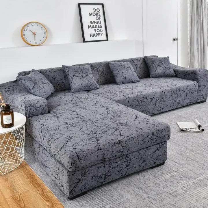 Fundas Sofa Cheslong 1/2/3/4 plazas Chaise Longue Cubre Sofa Ajustables Fundas Protectora para Sofa (Color : S, Size : 235-300cm) - 1