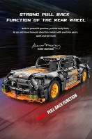 ToylinX 505PCS Bloques De Construcción Técnicos Super Carreras Juguete Para Niños Auto De Carreras Con Retroceso DIY MOC Vehículo De Bloques Para Niños - details 2