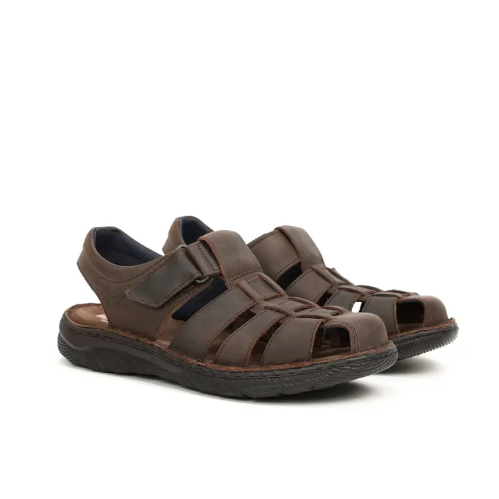 Fluchos - Sandalia F1754 Keops Marrón Hebilla Ajustable - 1