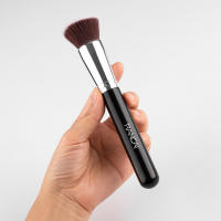 Cepillo De Maquillaje De Punto Liso Kabuki Para Base Crema Y Polvo Sombra De Contorno Mezcla Concealer Cepillo De Rostro Completo Tamaño - details 5